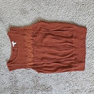 Ribbed Crinkle Tank